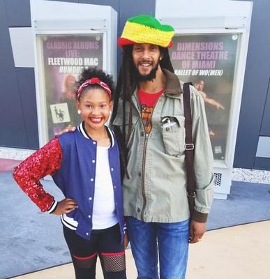 Julian Marley and his daughter Caveri Marley