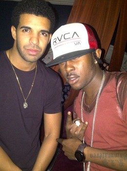 Rapper Drake & Popcaan