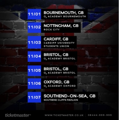 Three dates have already SOLD-OUT make sure you get your tickets soon!