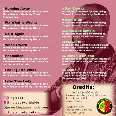 Reggae artist King Tappa’s sophomore album “Feeling The Vibes”