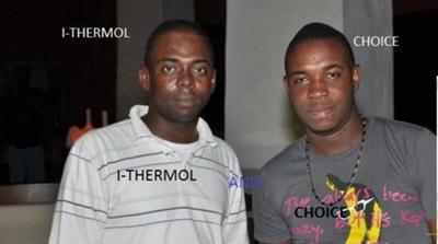 Montego base dancehall artists Ithermol and Choice