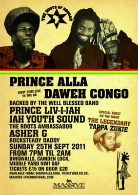 ROOTS OF REGGAE 25TH 9 2011